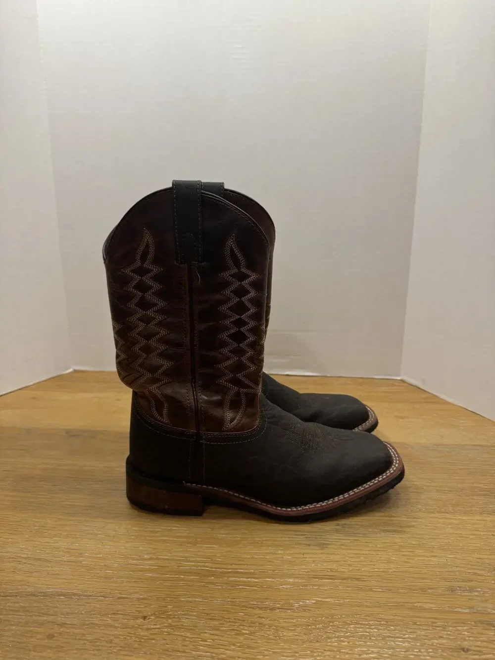 Laredo Dillon Leather Boots Mens Size 8D